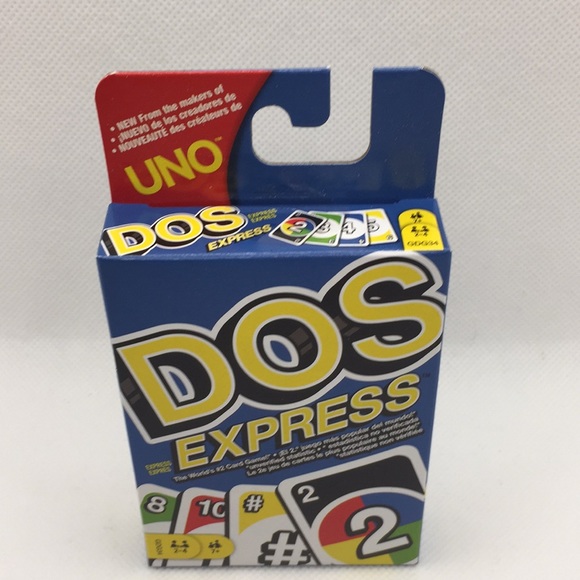 Dos Express Card Game From The Makers Of Uno Family Game Mattel - Picture 3 of 6